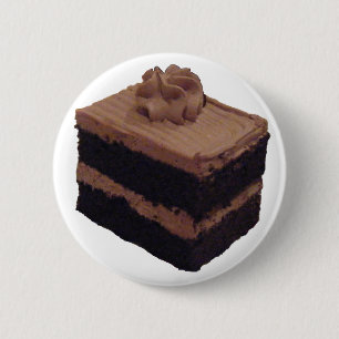 Chocolate Cake 2 Inch Round Button