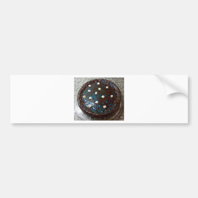 Chocolate cake bumper sticker (Front)
