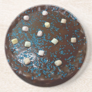 Chocolate cake coaster