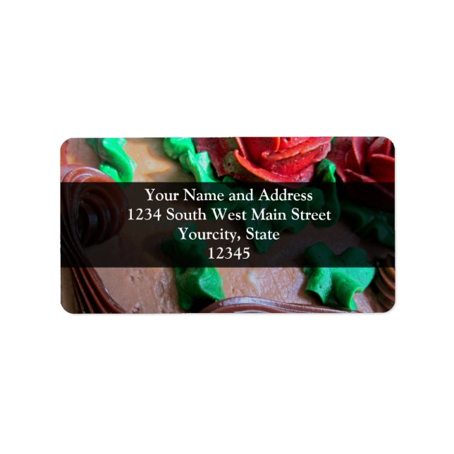 Chocolate Cake Decorating Label (Front)
