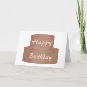 Chocolate Cake, Happy Birthday Cards