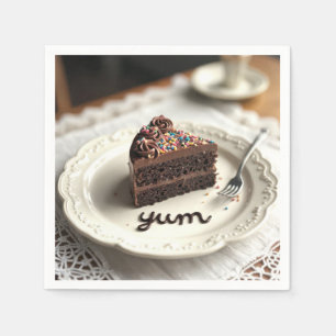 Chocolate Cake Napkin