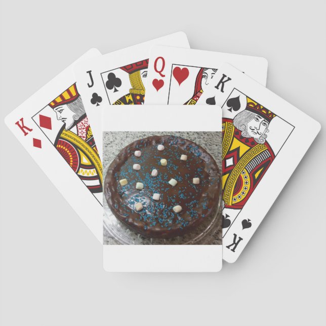 Chocolate cake playing cards (Back)