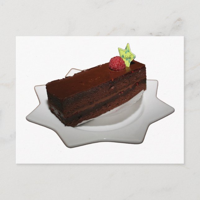 Chocolate cake postcard (Front)