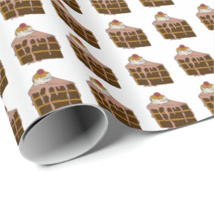 Chocolate Cake Wrapping Paper