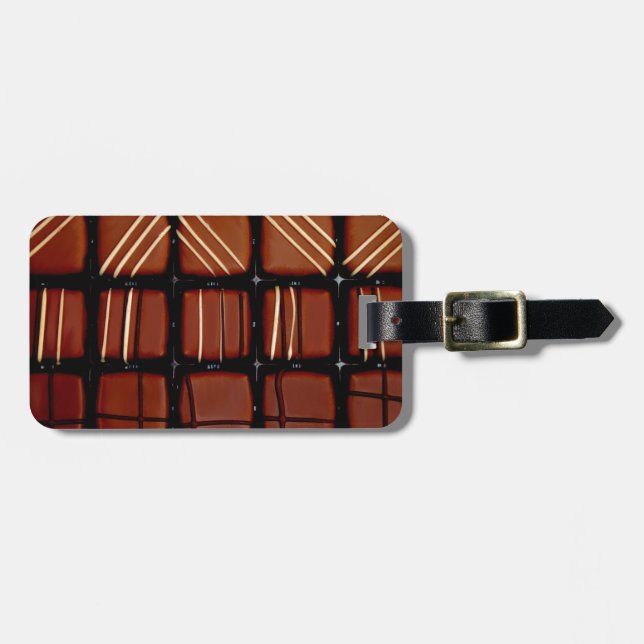 Chocolate Candies Luggage Tag (Front Horizontal)