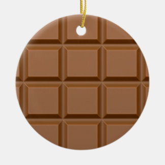 Chocolate Candy Bar Ceramic Ornament