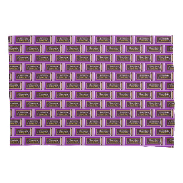 Chocolate Candy Bar Pillow Case (Front)