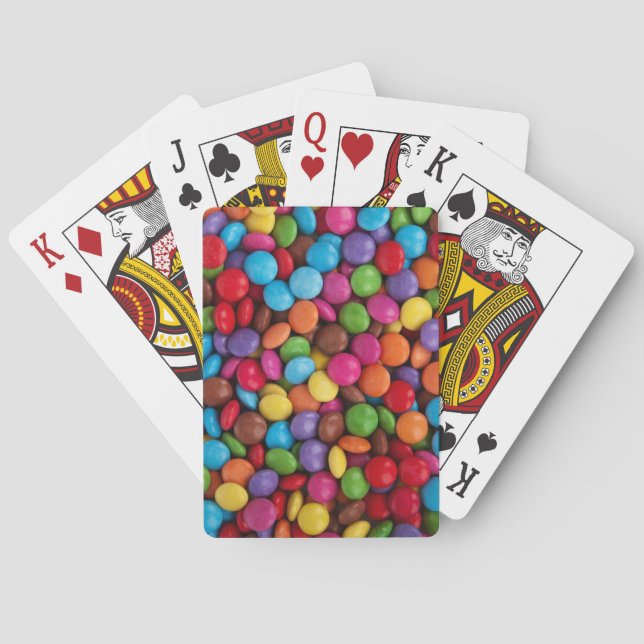 Chocolate Candy Beans Playing Cards (Back)