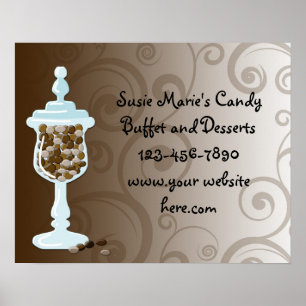 Chocolate Candy Buffet Bar, Urn of Sweets Poster