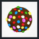 Chocolate Candy Colour Ball Photo Print<br><div class="desc">Delicious!  Colourful candy balls will explode in your mouth like a chocolate bomb of om nom nom!</div>