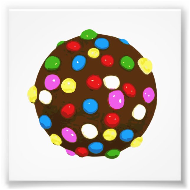 Chocolate Candy Colour Ball Photo Print (Front)