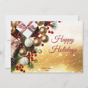 Chocolate Candy Holiday Christmas Card