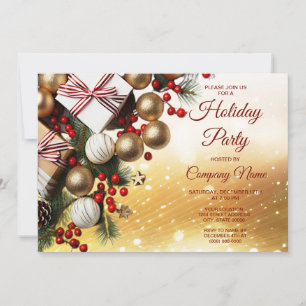Chocolate Candy Holiday Party Invitation