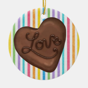 Chocolate Candy Love - SRF Ceramic Ornament