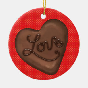Chocolate Candy Love - SRF Ceramic Ornament