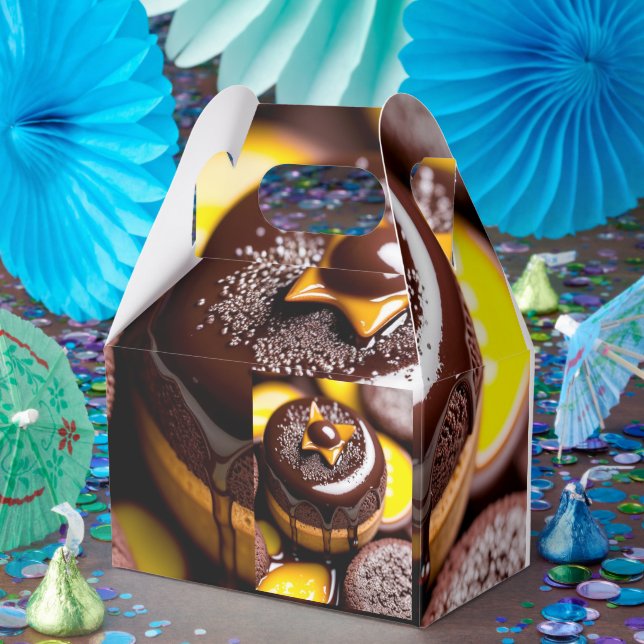 Chocolate & Caramel-Themed Favour Box (Party)