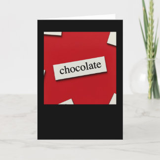 Chocolate Card