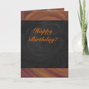 Chocolate Carmel Swirl Card