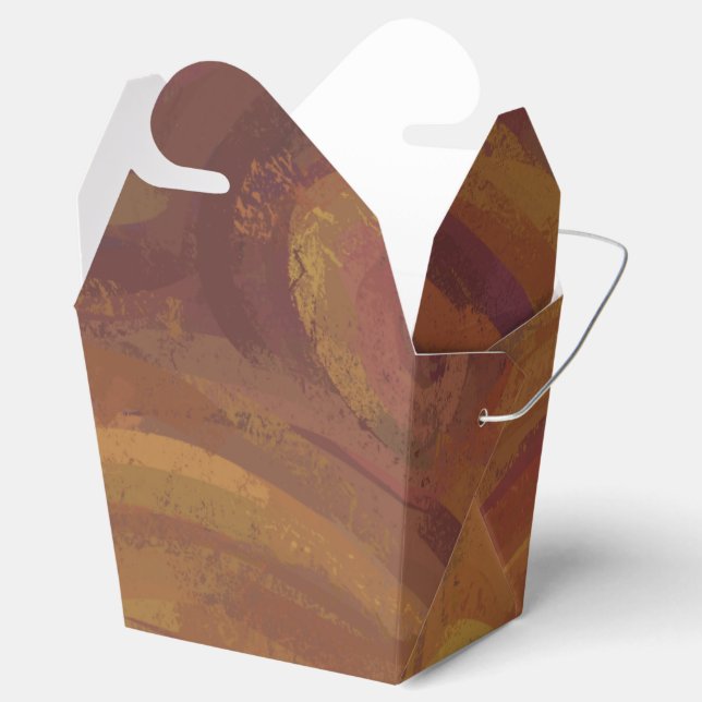 Chocolate Carmel Swirl Favor Box (Opened)