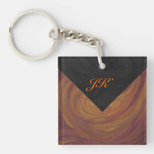 Chocolate Carmel Swirl Keychain