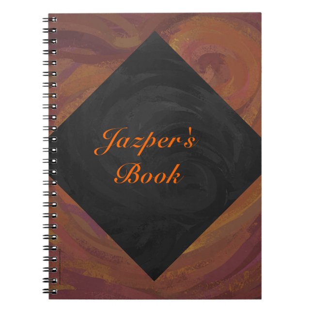 Chocolate Carmel Swirl Notebook (Front)