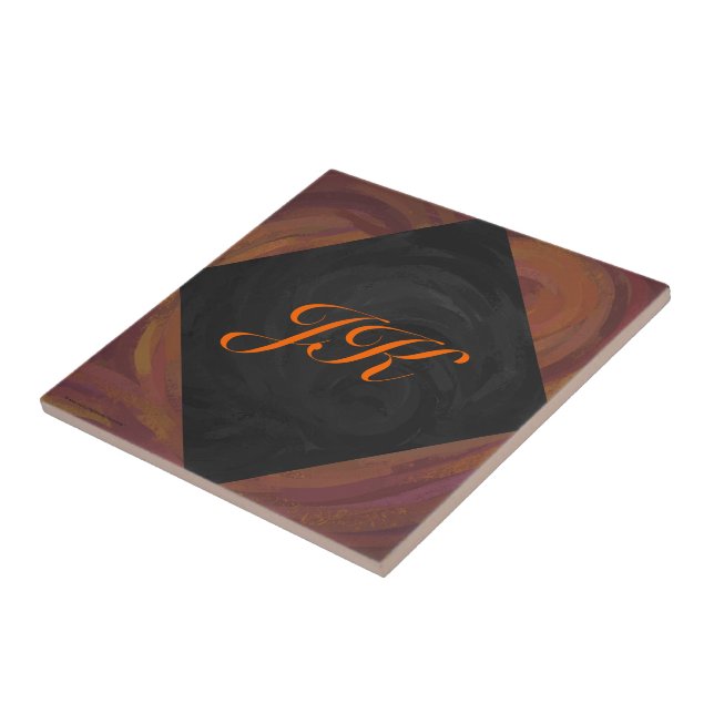 Chocolate Carmel Swirl Tile (Side)
