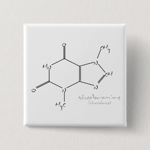 Chocolate chemistry 2 inch square button