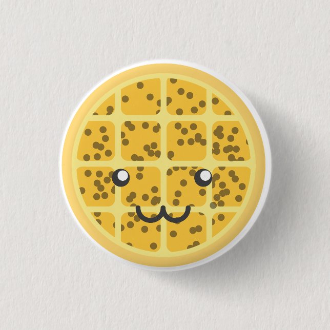 Chocolate Chip 1 Inch Round Button (Front)