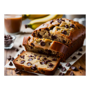 Chocolate Chip Banana Bread Poster