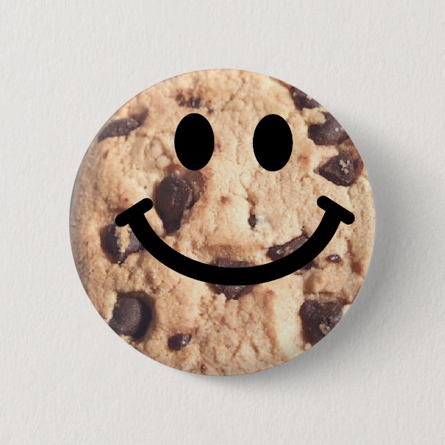 Chocolate Chip Cookie 2 Inch Round Button (Front)