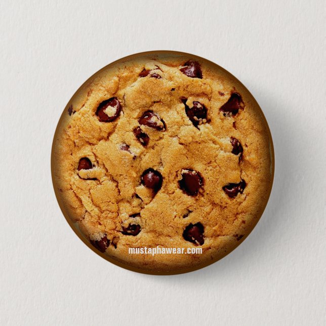 Chocolate Chip Cookie 2 Inch Round Button (Front)
