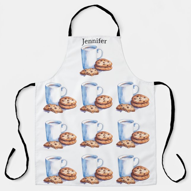 Chocolate Chip Cookie All-Over Print Apron (Front)
