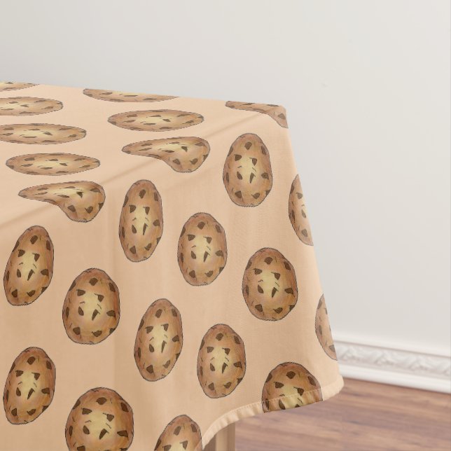 Chocolate Chip Cookie Bakery Food Dessert Sweet Tablecloth (In Situ)