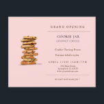 Chocolate chip cookie Bakery Grand Opening  Flyer<br><div class="desc">Bakery Grand opening invitation featuring watercolor chocolate chip cookie tower.</div>
