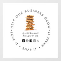 Chocolate Chip cookie Bakery Social media follow