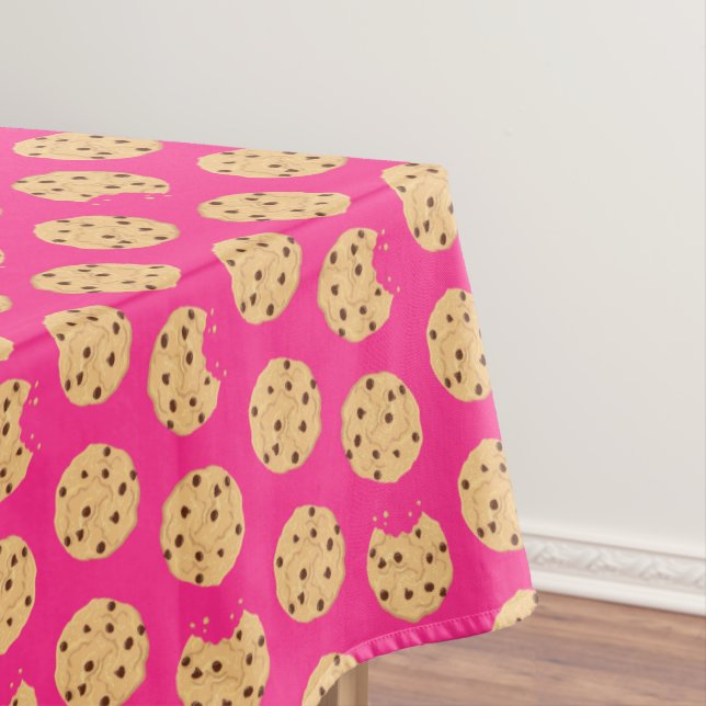 Chocolate Chip Cookie Birthday Party Tablecloth (In Situ)