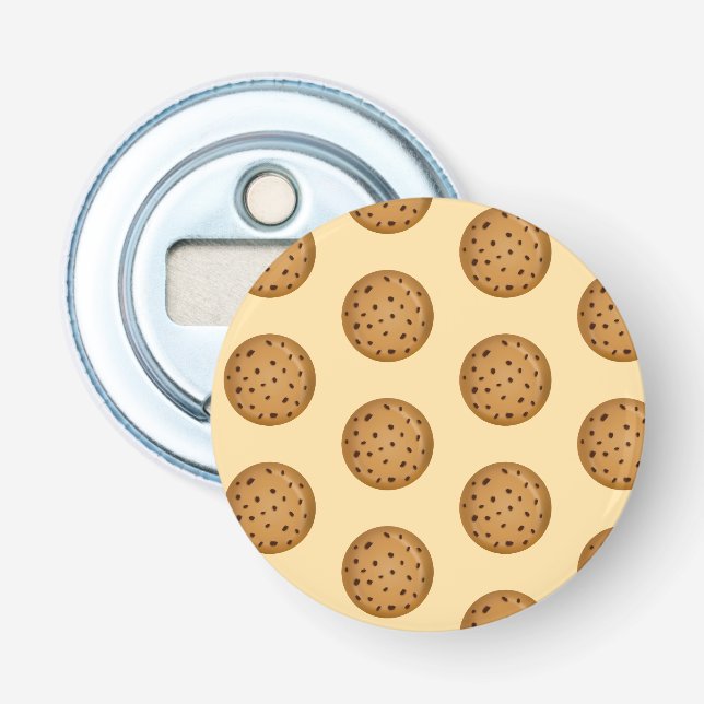 Chocolate Chip Cookie  Bottle Opener (Front)