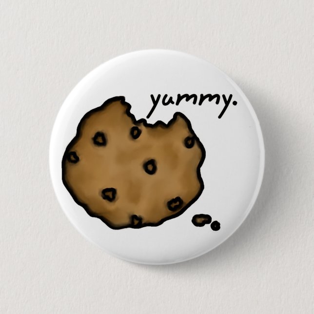 Chocolate Chip Cookie button (Front)