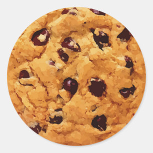 Chocolate Chip Cookie Classic Round Sticker