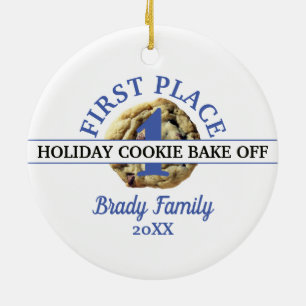 Chocolate Chip Cookie Contest First Place Winner Ceramic Ornament