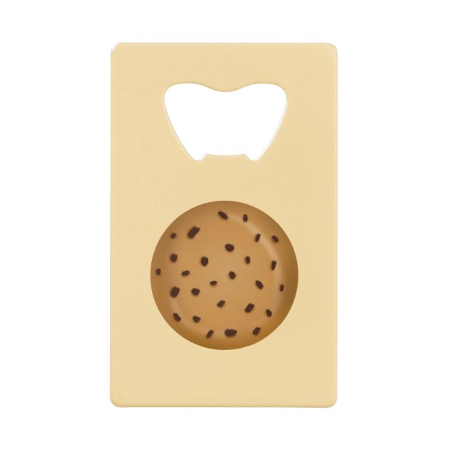 Chocolate Chip Cookie  Credit Card Bottle Opener (Front)