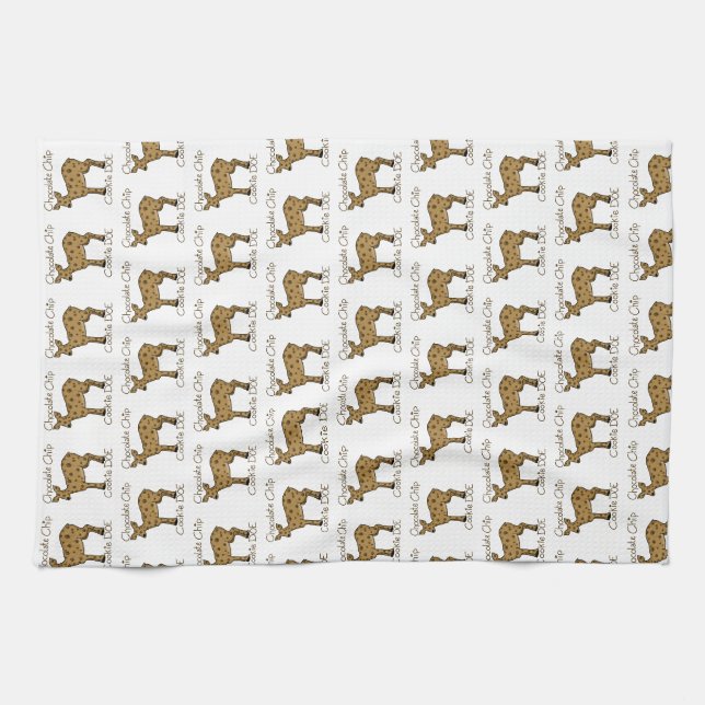 Chocolate Chip Cookie Doe Kitchen Towel (Horizontal)