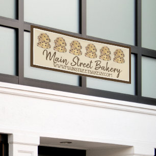 Chocolate Chip Cookie Dough Bakery Bake Sale Banner
