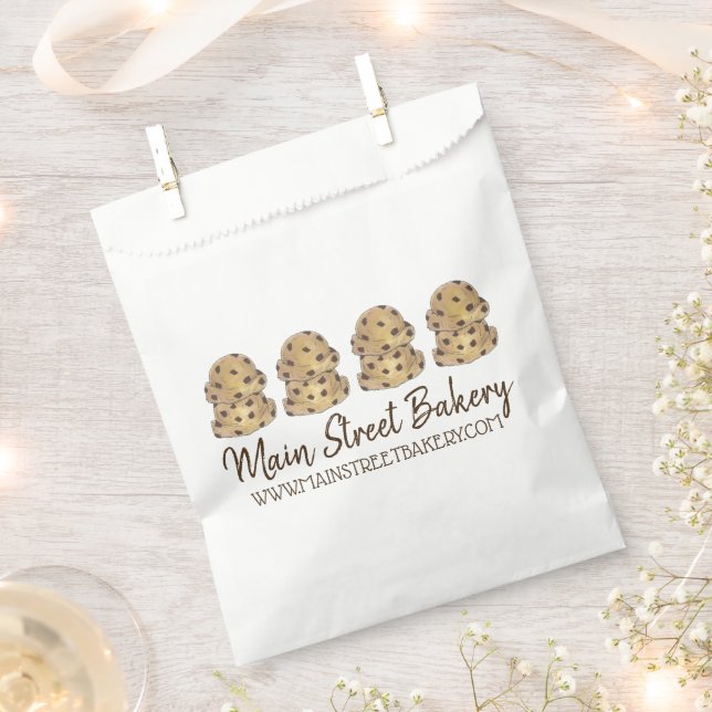 Chocolate Chip Cookie Dough Bakery Bake Sale Favour Bag (Clipped)