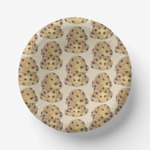 Chocolate Chip Cookie Dough Bakery Pastry Chef Paper Plate