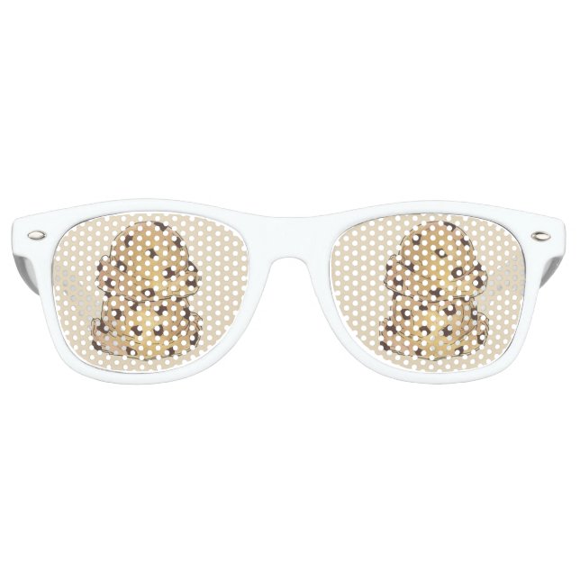 Chocolate Chip Cookie Dough Bakery Pastry Chef Retro Sunglasses (Front)