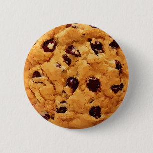 Chocolate Chip Cookie Image 2 Inch Round Button