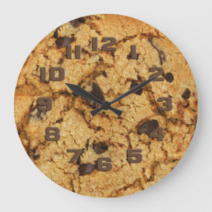 Chocolate Chip Cookie Large Clock