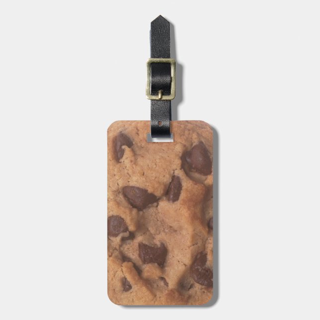Chocolate Chip Cookie Luggage Tag (Front Vertical)